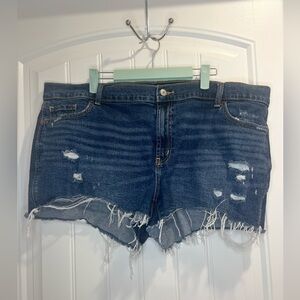EUC Size 20 Old Navy Midrise Jean Shorts Distressed